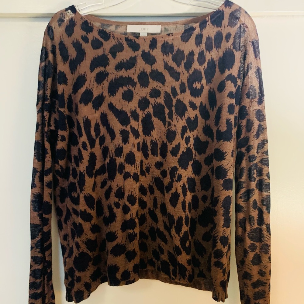 LOFT Leopard Sweater